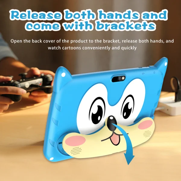 BDF New 7 Inch Cartoon Pattern Kids' tablets Quad Core 4GB RAM 64GB ROM 5G WiFi Learning Education Games Tablet Children's Gift - Image 19