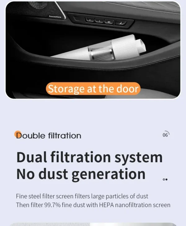 Xiaomi Youpin Vacuum Cleaner Mini Wireless Dust Removal Mite Vacuum Handheld Portable Cleaning Great Suction Home Appliances New - Image 18