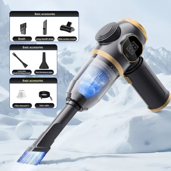 Xiaomi Small Vacuum Cleaner Portable Digital Display Suction Blowing Integrated Dual Purpose Wireless Handheld Dust Blower New - Image 5