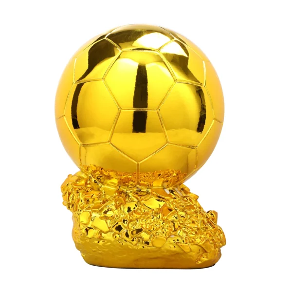 Golden Ball Football Cup Office Decoration with Electroplated Technology Football Cup Resin Gift and Birthday Gift Artefact - Image 3