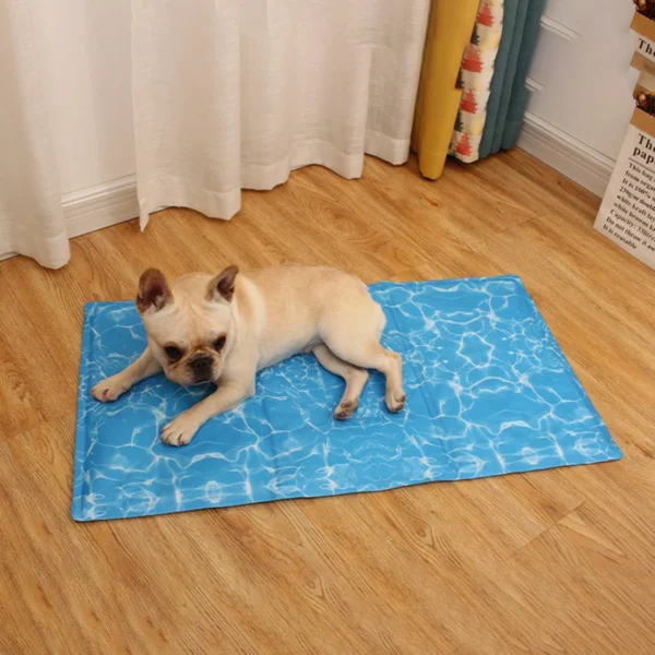 cold bed for dogs Gel-Filled Cooling Pad for Pets - Waterproof PVC Dog Bed with Hot-Composite Edges, Prevents Heatstrok - Image 9