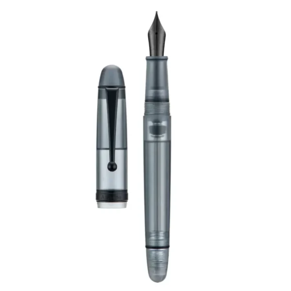 Asvine V126 Vacuum Filling Fountain Pen EF/F/M Nib, Beautiful Transparent Brown/ Matte Blue, White Acrylic Writing Gift Set - Image 8