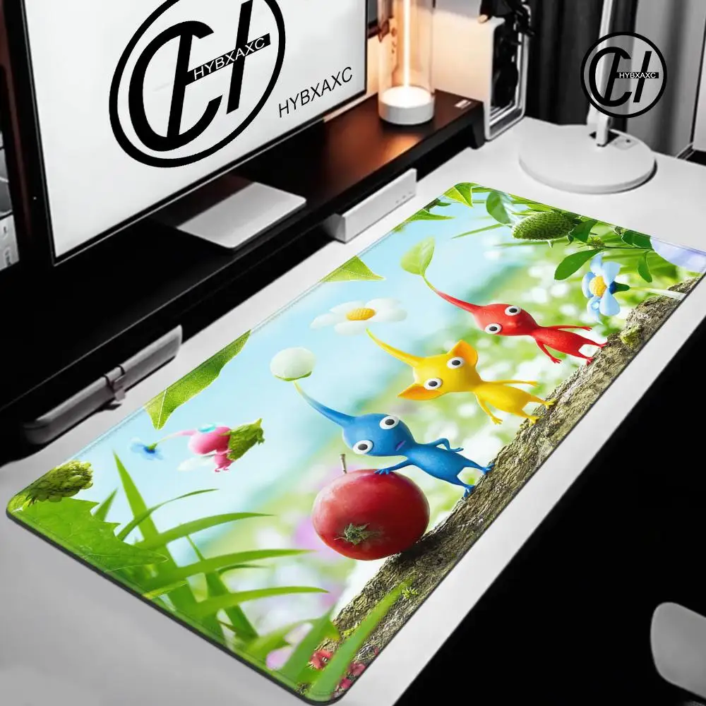 Pikmin Game In Stocked Laptop Gaming Mice Mousepad Size for large Edge Locking Game Keyboard HYBXAXC Mouse Pad - Image 12