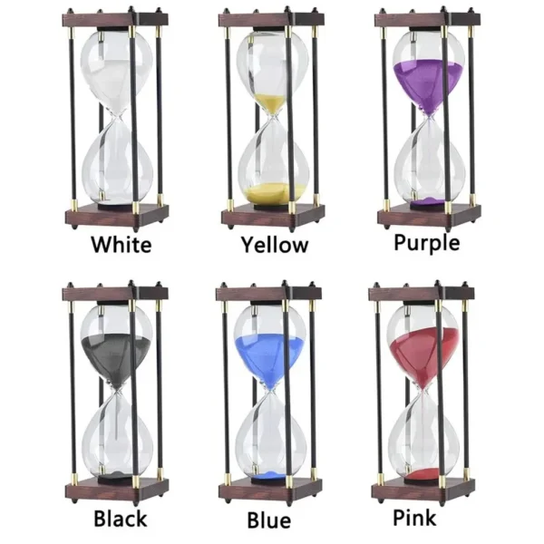 30/60 Minute Vintage Metal Hourglass Timer Kitchen Home Office Creative Desktop Ornaments Time Management Tools Holiday Gifts - Image 19