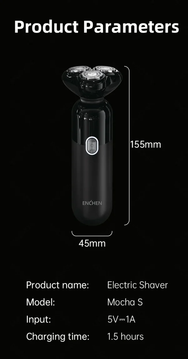 ENCHEN Electric Shaver Professional Wet and Dry Use Razor Hair Trimmer Portable Shaver Reciprocating Shaving Machine Man Mocha S - Image 20
