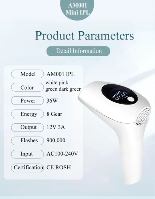 The Intelligent Continuous Flash Mode Hair Removal Device Saves Time and Effort for Sliding Hair Removal - Image 12