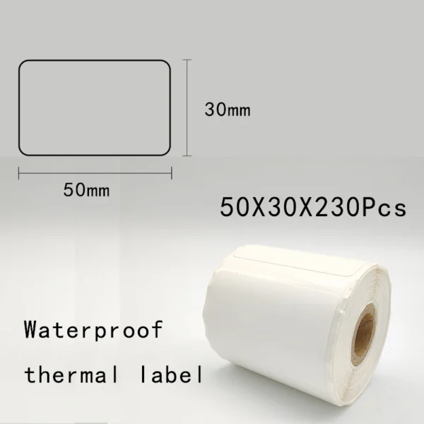 5PK Thermal Adhesive Label Papers for P1 Label Papers DP23 DP30 DP80 Label Maker  Waterproof  Tear Resistant Sticker - Image 8