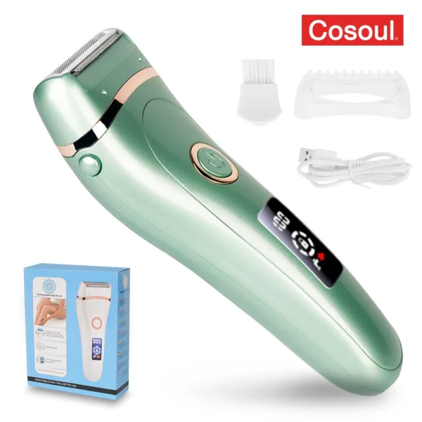 Electric Lady Shaver Bikini Trimmer Painless Electric Razor for Women Epilator Underarm Leg Pubic Hair Remover Body Hair Removal - Image 7
