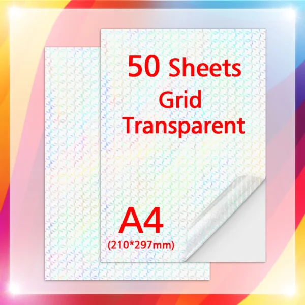 50Sheets A4 Paper Cold Laminated Film Holographic Sand Foil Glitter Glass Hot Stamping On Photo Laminating Film to Protect Photo - Image 9