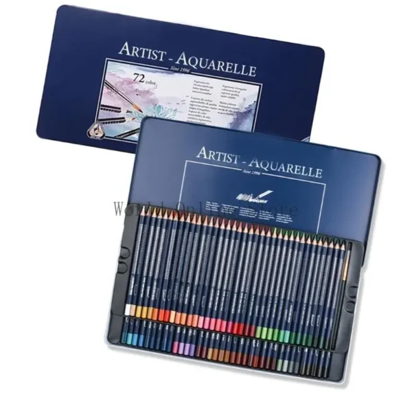 Watercolor Coloring Pencil Set with Metal Case Colored Pencil with Fine Brush Artist Art Supplies for Sketching Coloring 87HC - Image 5