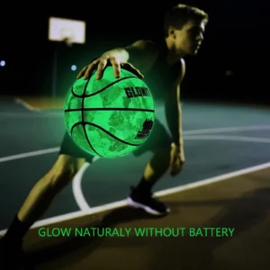 Glowing Green BasketBall For Men Women,Official Size 5/6/7 Soft Composite Leather In&Outdoor Street Luminous Ball Night Use Game
