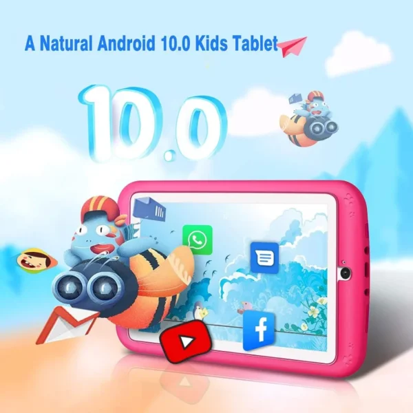 Dropshipping 7 INCH E98 Android 10.0 KID Gift Tablet PC 1GBRAM +16G ROM  With Silicon Bracket Case Dual Camera WIFI - Image 20