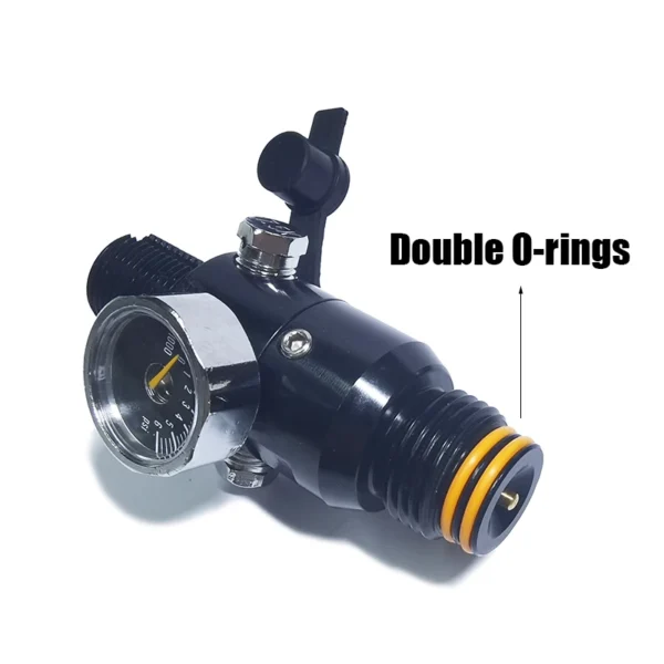 HPA Regulator Valve of Compressed Air Accessries CO2 Oxygen Nitrogen Cylinder Tank Bottle 4500psi Input, Output 800psi to 3000ps - Image 6