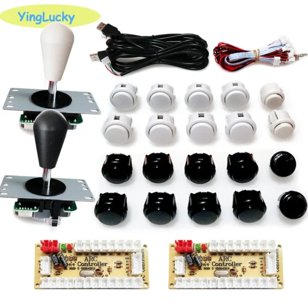 2 Player Arcade Zero Delay Kit USB Encoder for PC Raspberry Pi SANWA Push Button Joystick USB Arcade Cabinet Mando - Image 18