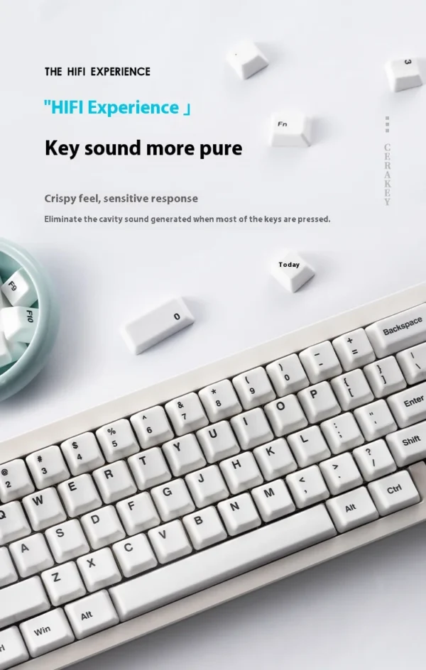 Ceramic Keycaps Crackle Translucent Mechanical Keyboard Original Height 114 Keys Glazed Cross HIFI Gift Customization Wipeable - Image 25