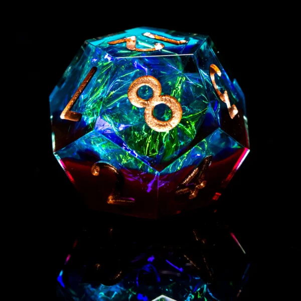 D20 DND Resin Dice Set D&D D6 Sharp Edges Dice Dungeon and Dragon Role Playing Game RPG Polyhedral Dice D20 D12 D10 D8 D6 D4 - Image 2