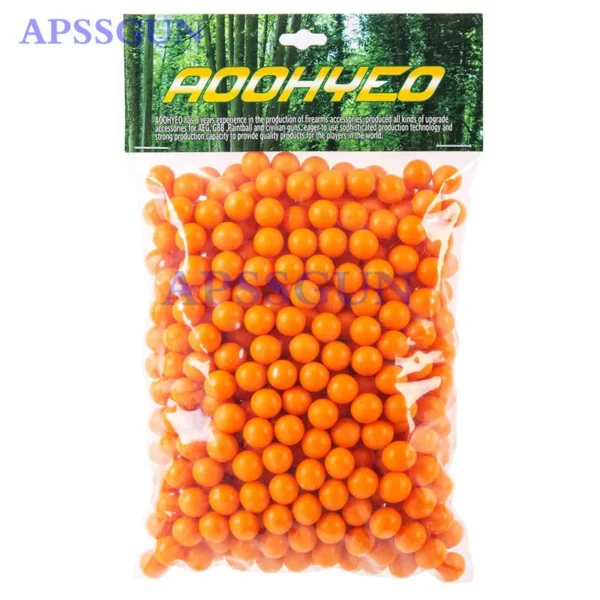Paintball Gun Bullet Reusable Rubber Ball .43 Caliber 11mm Solid Shooting Training Ball Black Red Green Blue Yellow Orange