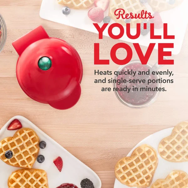 MOCATT Heart-Shaped Waffle Maker, Sandwich Maker, Baking, Baking Tray, Dessert, Breakfast Machine, Toaster, For Home Kitchen Use - Image 4