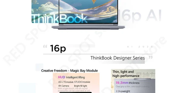 [Big sale]Lenovo Thinkbook16p 2025 R9 8945HX RTX5060 16GB/32GB+1TB 16‘’ 2.5K IPS display 165Hz - Image 12
