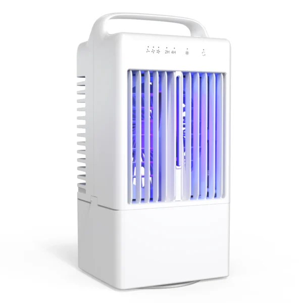 Small Electric Fan with Water and Ice Office Air Conditioning Fan Air-conditioning Fan Desktop USB Portable for Home Bedroom - Image 7