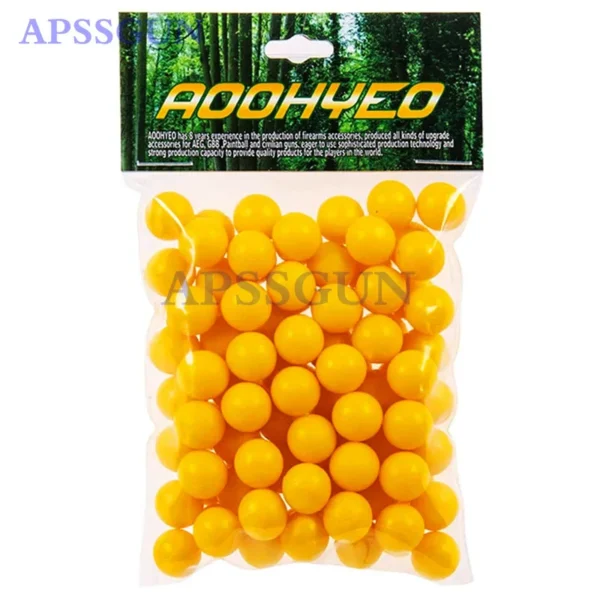 Paintball Gun Bullet Reusable Rubber Ball .43 Caliber 11mm Solid Shooting Training Ball Black Red Green Blue Yellow Orange - Image 4