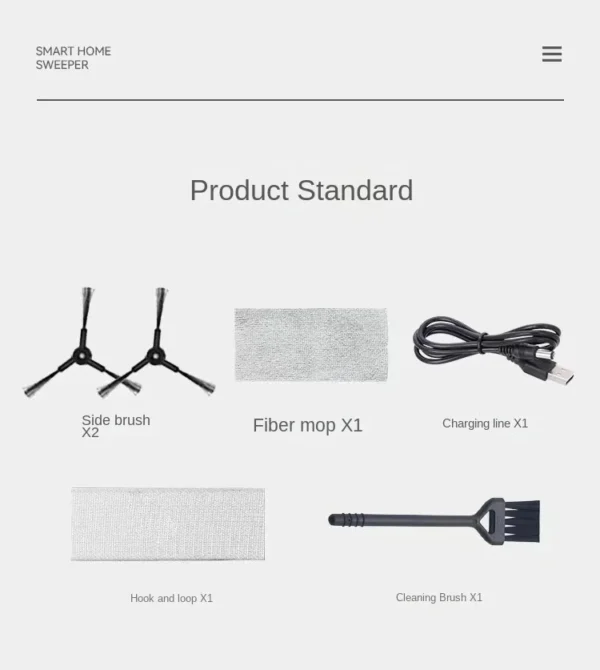 Xiaomi Smart Sweeping Floor Robot Ultra-quiet Remote Control Vacuum Cleaner Carpet Wireless Mopping Machine For Home Office Use - Image 18