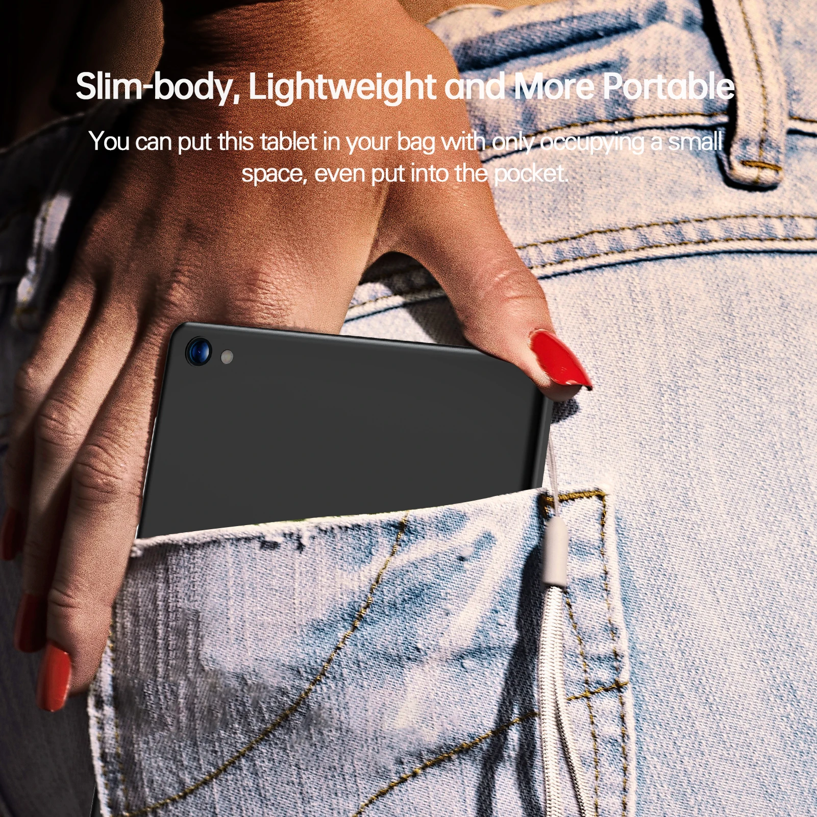 PRITOM 7 Inch Tablet PC 32 GB Android 11 with Quad Core Processor HD IPS Display Dual Camera WiFi with PU Protective Case - Image 14