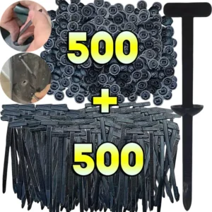 500/1pcs Nylon Cable Ties Buckle Auto Fastener Screw Replacement Clip Car Fenders Trunk Engine Guard Panel Wire Management Tools
