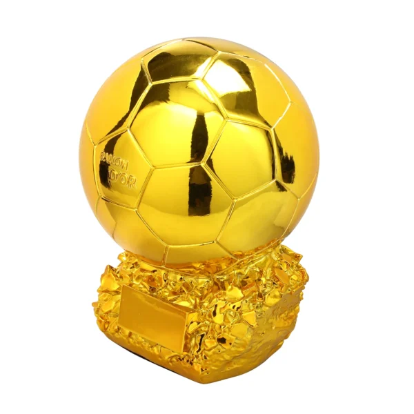 Golden Ball Football Cup Office Decoration with Electroplated Technology Football Cup Resin Gift and Birthday Gift Artefact - Image 4