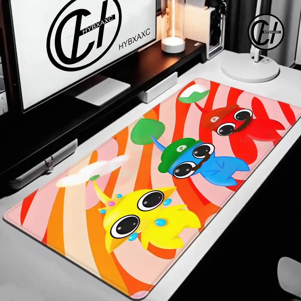Pikmin Game In Stocked Laptop Gaming Mice Mousepad Size for large Edge Locking Game Keyboard HYBXAXC Mouse Pad - Image 11