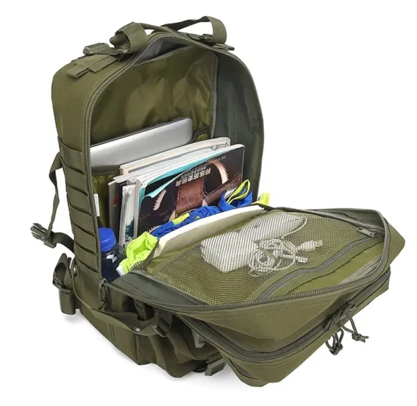 45LTactical Fishing Backpack with Rod Holders - Multifunctional Tackle Bag for Fish Equipment Storage Outdoor Camping Hiking - Image 21