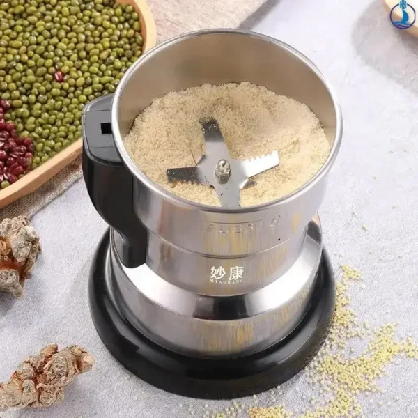 Stainless Electric Grinder 4Blades Fast Grinding Multifunction Smash Machine Household Coffee Beans Rice Mill Grinder 200W/400W - Image 4