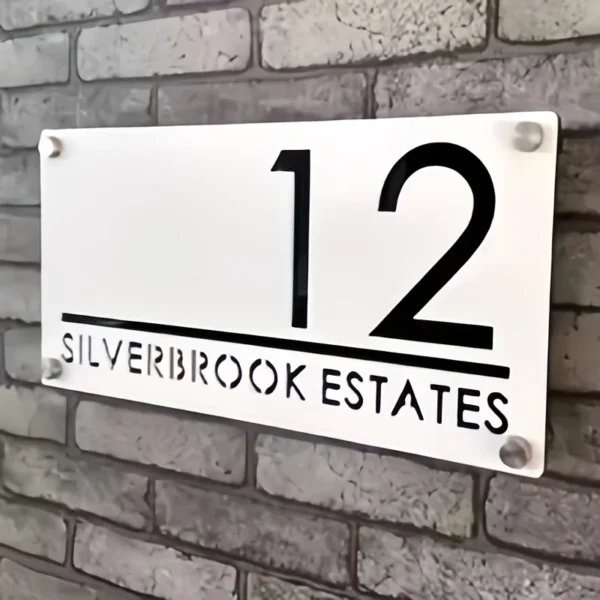 Personalized Street House Number Outdoor With Nails Custom House Number Plate 3D Laser Cut Acrylic Address Plaque Door Sign Hot - Image 5