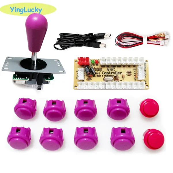 2 Player Arcade Zero Delay Kit USB Encoder for PC Raspberry Pi SANWA Push Button Joystick USB Arcade Cabinet Mando - Image 13