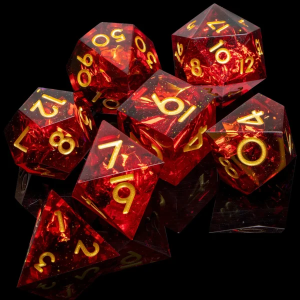 D20 DND Resin Dice Set D&D D6 Sharp Edges Dice Dungeon and Dragon Role Playing Game RPG Polyhedral Dice D20 D12 D10 D8 D6 D4 - Image 28