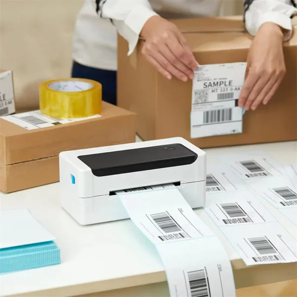 100/500 Sheets Thermal Shipping Labels 4x6 Fanfold Thermal Label Printer Paper 100x150mm Adhesive Stickers For Shipping Package - Image 11