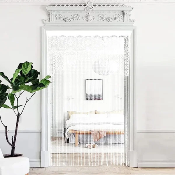 Door String Curtains Boho Macrame Doorway Window Curtains Room Dividers Rod Pockets Wall Hanging for Bedroom Living Room Kitchen - Image 7