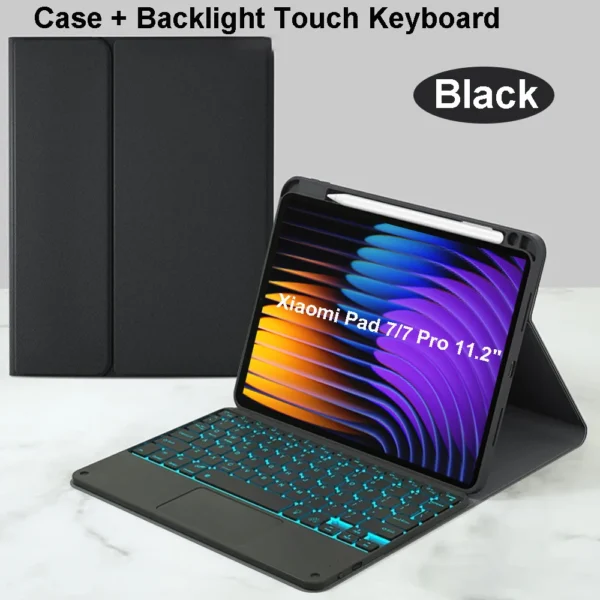 Case for Xiaomi Pad 7 11.2 inch, Bluetooth keyboard case for Xiaomi Pad 7 Pro 11.2 inch - Image 8