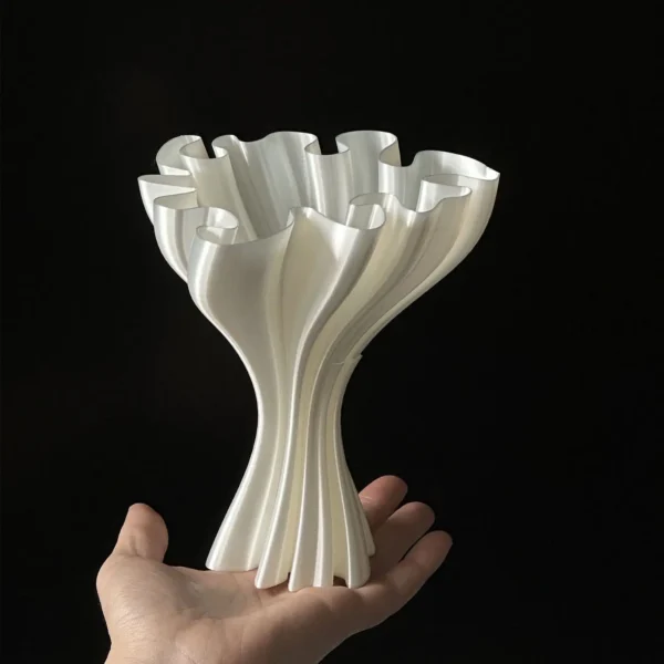 3D Stereoscopic Printing Artistic Vase White Modern Simple Luxury Nordic Living Room Vases Creative Interior Home Decoration - Image 9