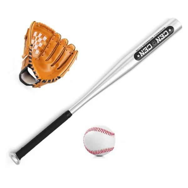Baseball Balls Set Baseball Bat+Baseball+Baseball Gloves 25in Aluminum Alloy Baseball Bat 10.5in PVC Baseball Glove Baseball Kit - Image 2