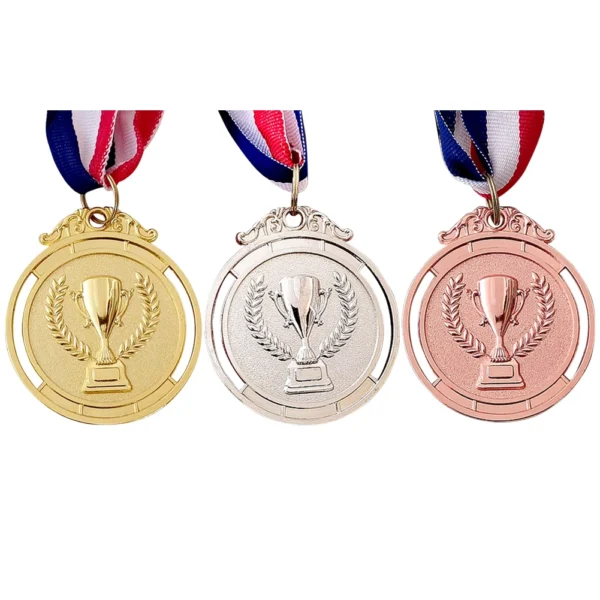 10-50pcs 2" Gold Silver Bronze Award Medal Zinc Alloy Round Winner Medals w/ Neck Ribbon 1st 2nd 3rd Prizes Winner Prize Present - Image 23