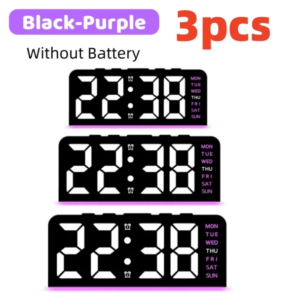 Desk Digital  Bedside Table Alarm Clock Room Bedroom Decoration Timepiece Home Decor Items Interior Accessories Electronic Clock - Image 29