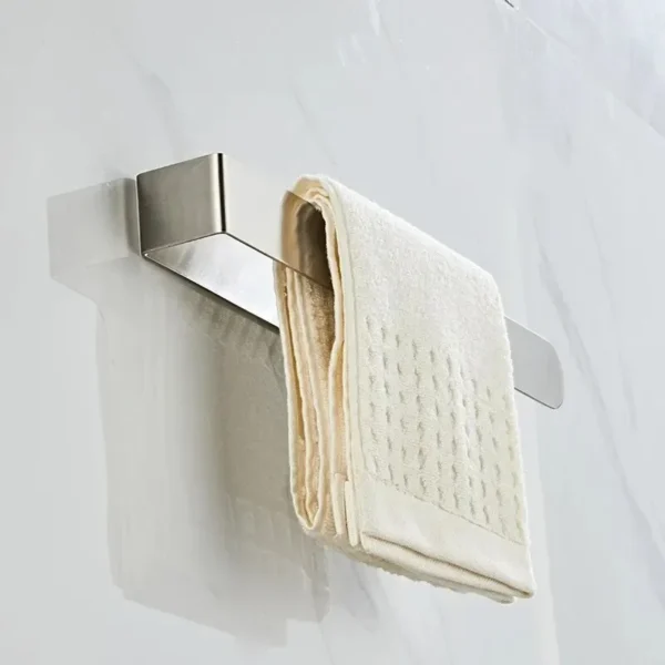 Towel Rack Non-punched Towel Rack Bathroom Rack Self-adhesive Bathroom Kitchen Towel Hand Towel Rack Household Items - Image 18