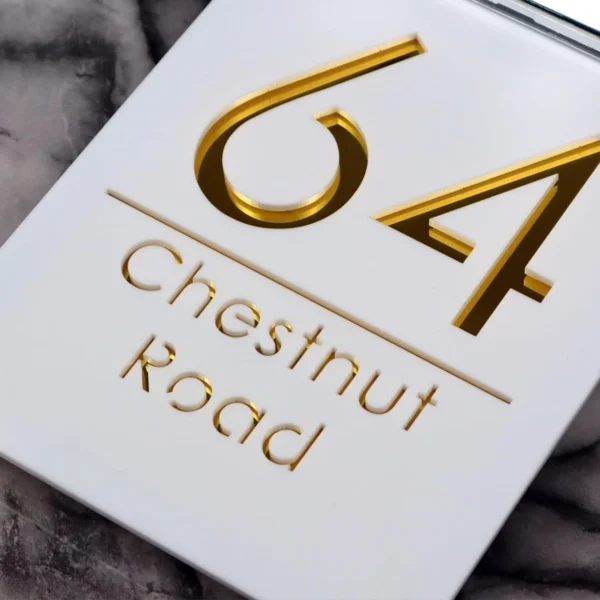 Exterior Solar House Numbers Sign Personalized Solar Outdoor Light House Sign 3D Acrylic Address Garden Family Name Wall Plaque - Image 10