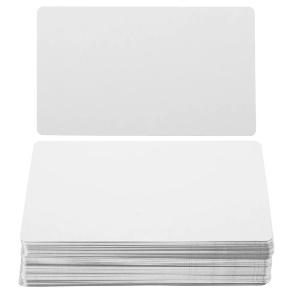 100 Pcs Blank Metal Business Cards Aluminum Sublimation Blanks Diy Name Plates Gift Cards Printing Products Business Name Tags - Image 2