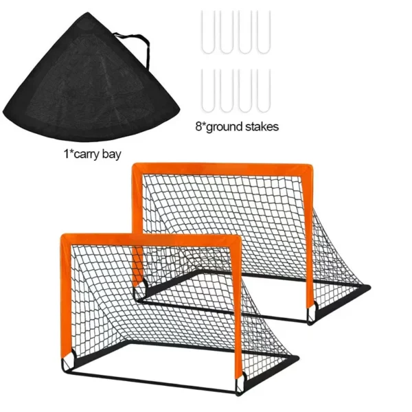 Kids Portable Football Goals for Backyard Foldable Training Football Net Soccer Goal Indoor Outdoor Football Match Door Frame - Image 8