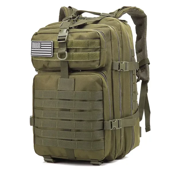 45LTactical Fishing Backpack with Rod Holders - Multifunctional Tackle Bag for Fish Equipment Storage Outdoor Camping Hiking - Image 20