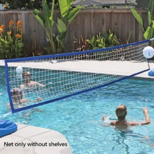 Volleyball Net Portable Supplies with Carrying Bag 15ftx3ft Folding Training Net Practice Net for Outdoor Indoor Pool Beach Lawn