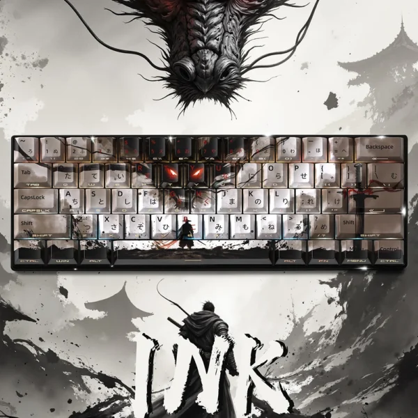 129 Keys Swordsman 5 Sides Dye Sub PBT Keycap Cherry Profile Side Printed Shine Through Keycaps for MX Switches Gaming Keyboard - Image 12