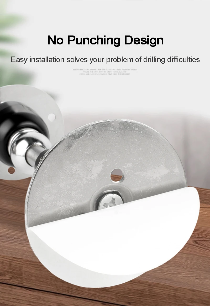 Hydraulic Buffer Door Stopper Stainless Steel Strong Magnetic Doorstop Floor Wall Mount Nail-free Anti-collision Mute Door Touch - Image 24